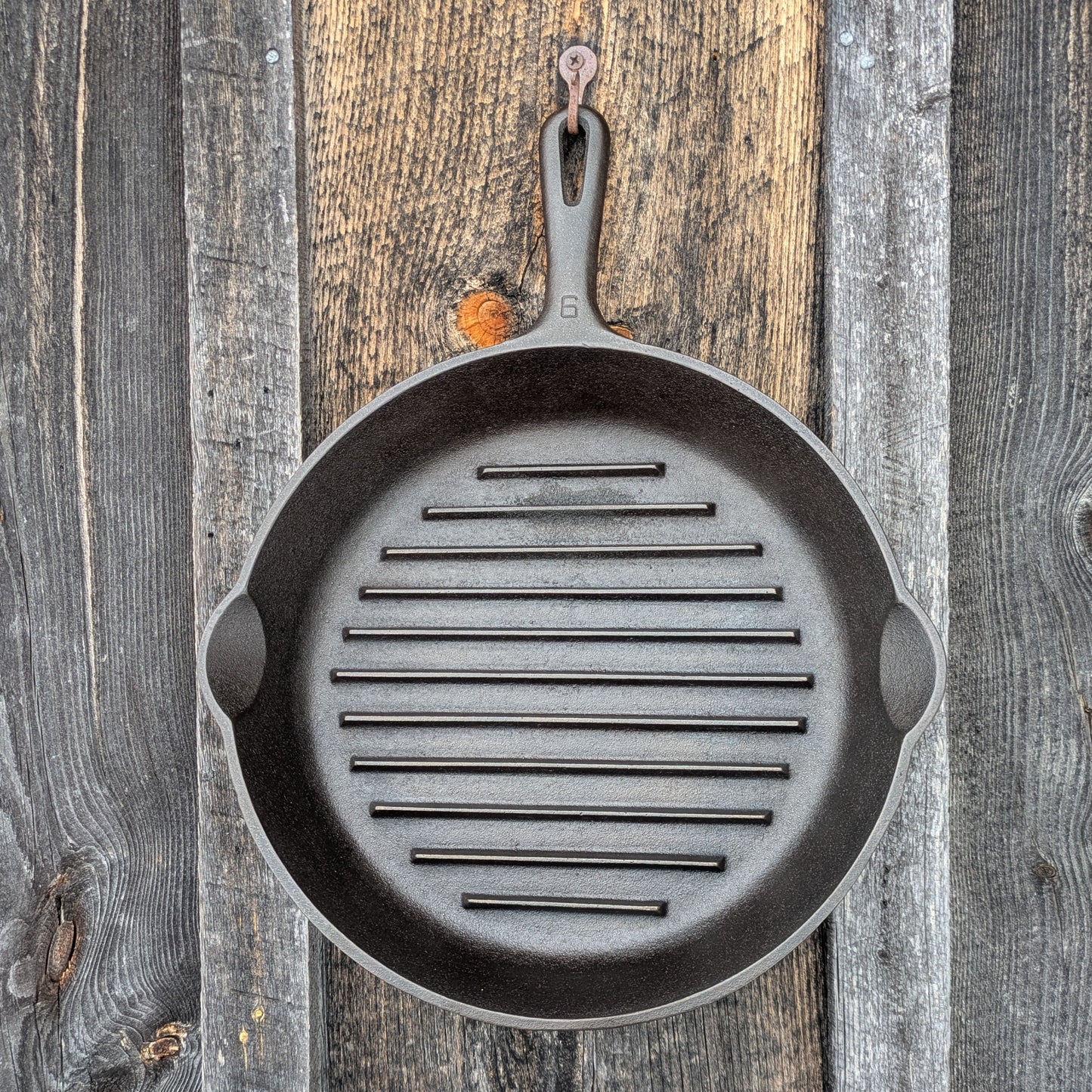 Wagner Ware #9 Cast Iron Grill Pan Skillet