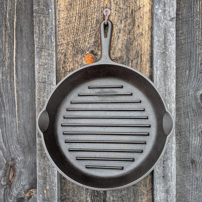 Wagner Ware #9 Cast Iron Grill Pan Skillet