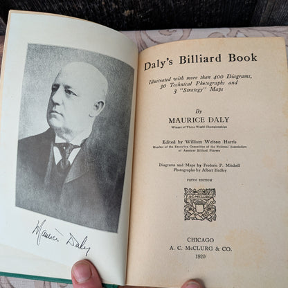 1920 Edition of Daly's Billiard Book by Maurice Daly