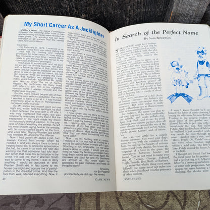 Set of 11 Vintage 1979 Pennsylvania Game News Magazines
