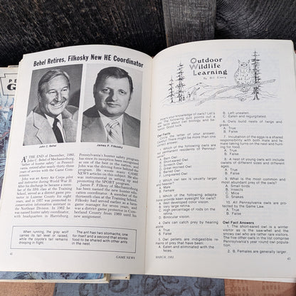 Vintage 1981 Pennsylvania Game News Magazines, Full Year Set of 12