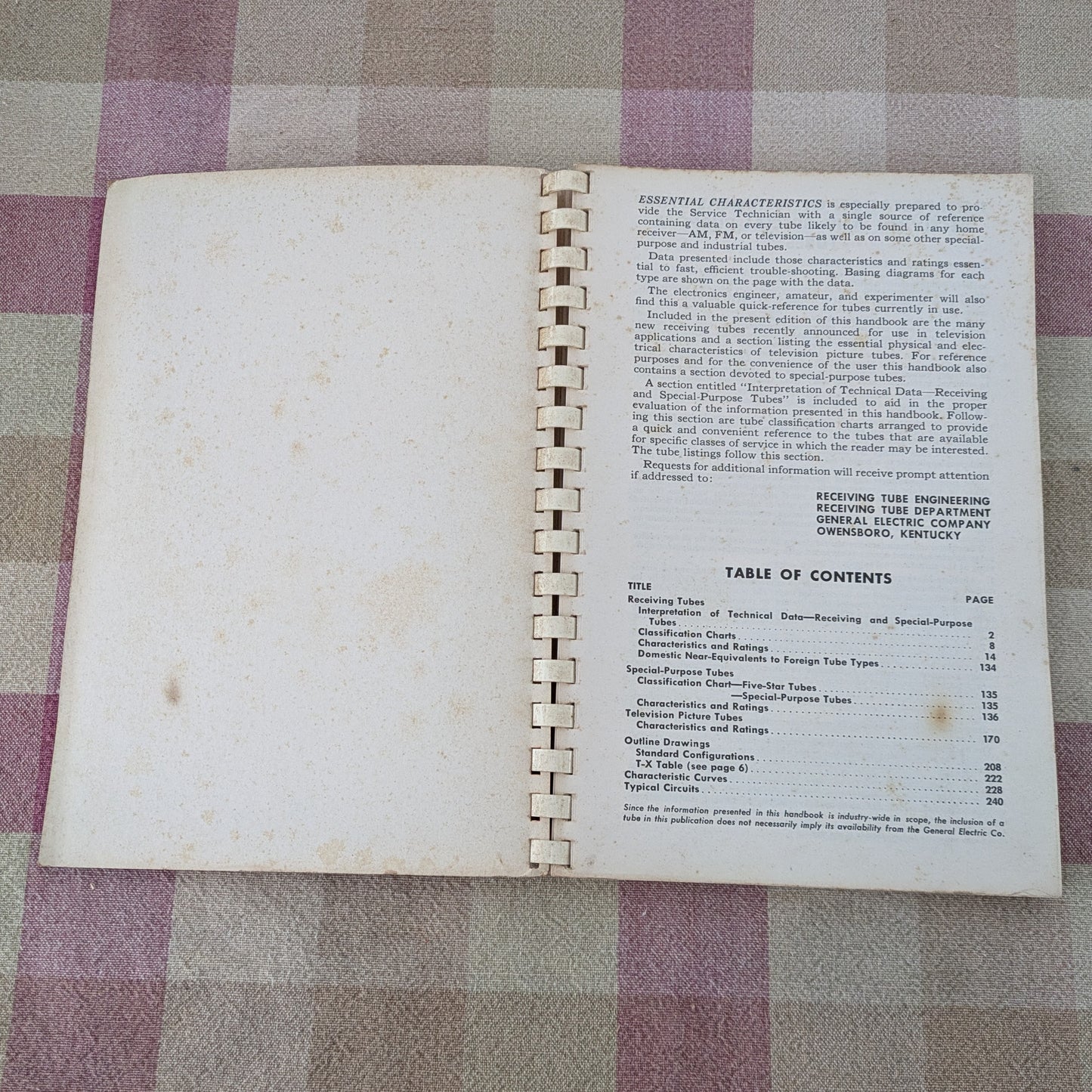 General Electric Essential Characteristics Guide to Electric Tubes