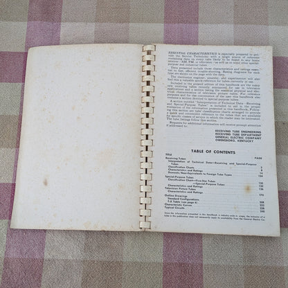 General Electric Essential Characteristics Guide to Electric Tubes