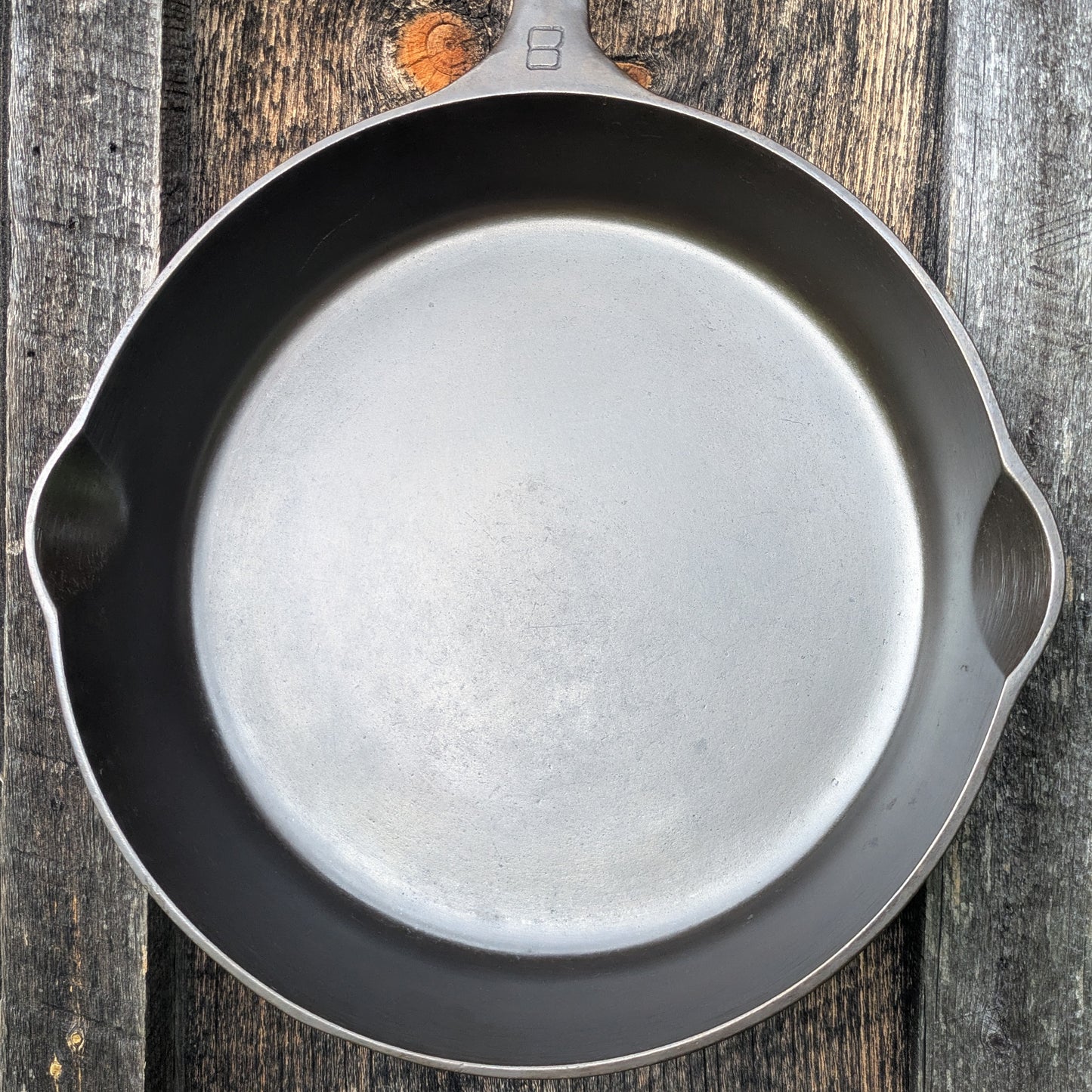 Griswold #8 Large Block Logo Cast Iron Skillet Smooth Bottom 704 C