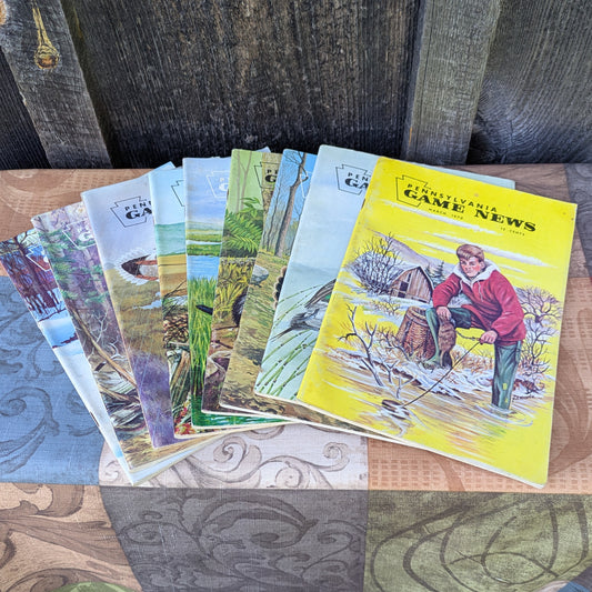 Set of 9 Vintage 1970 Game News Magazines