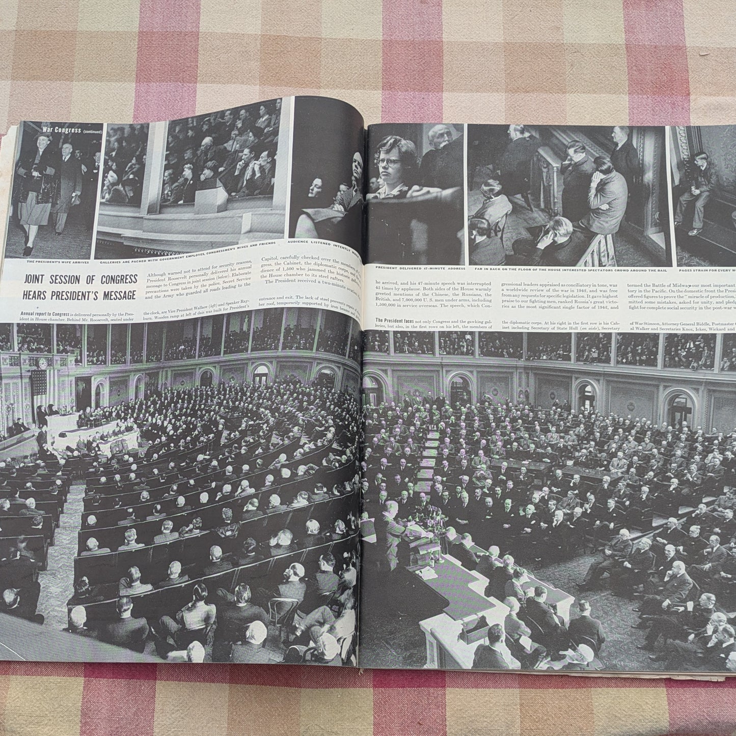 Set of 12 Vintage Life Magazines January-March 1943, WWII History