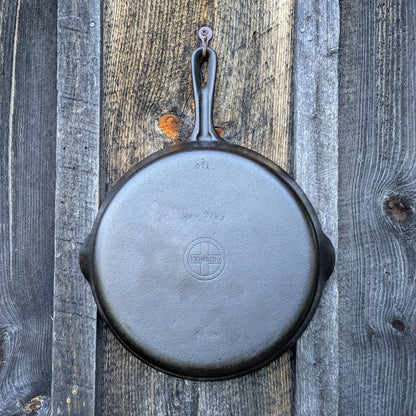 Complete Set Griswold Small Block Groove Handle Cast Iron Skillets- Sizes #3-#9
