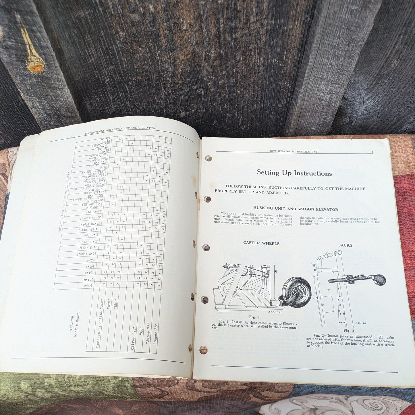 New Idea Husking Unit 301 Operator Manual No. 175