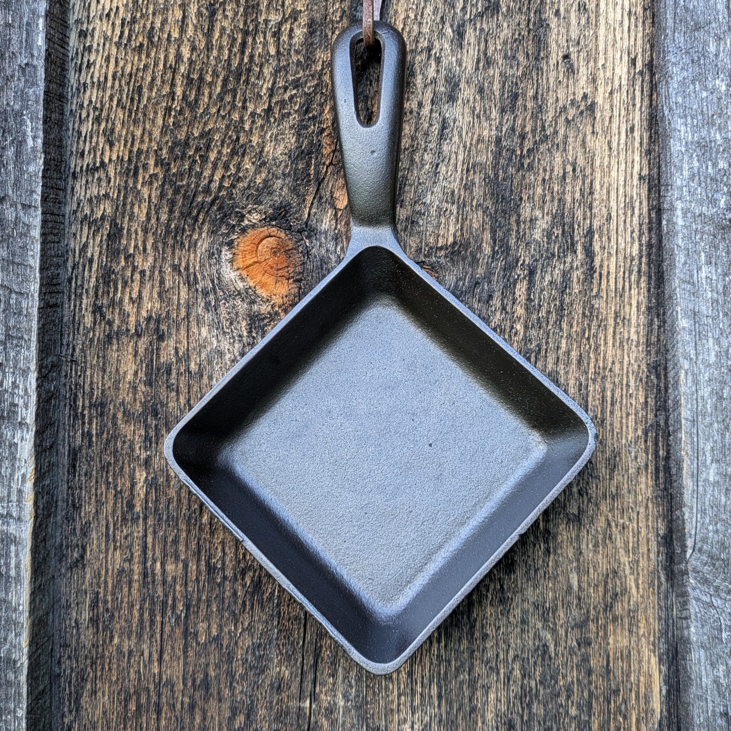 Vintage Griswold Cast Iron Square Egg Skillet #129 Block Logo
