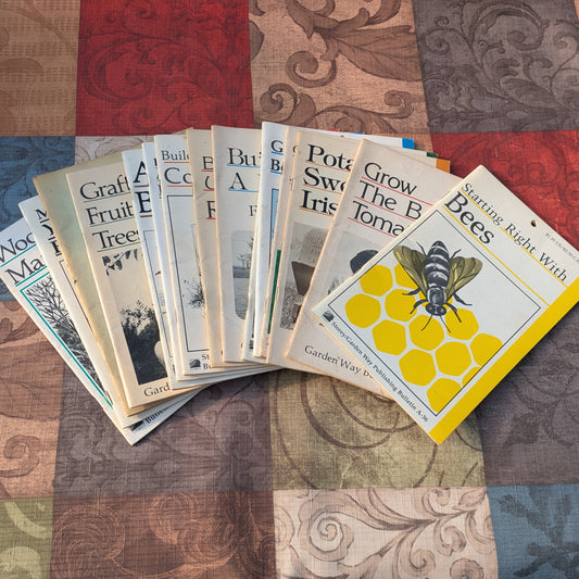 Set of 14 Storey/Garden Way Booklets- Practical Advice for Gardens and Homesteads