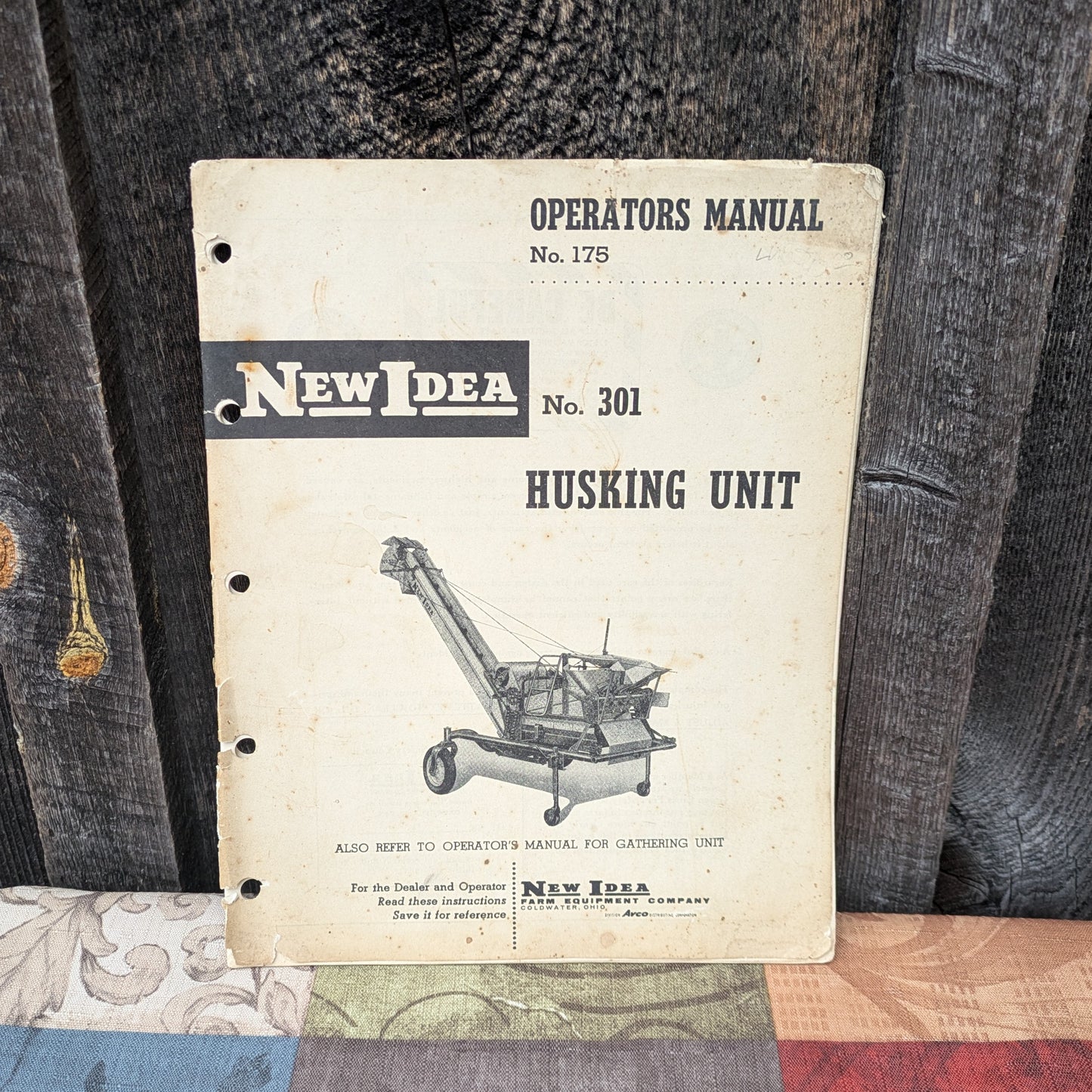 New Idea Husking Unit 301 Operator Manual No. 175