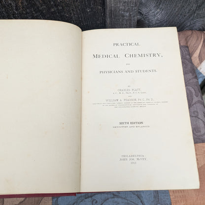 Set of 3 Vintage Medical Reference Books-Vitamins, Pediatrics, and Chemistry