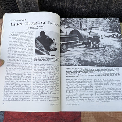 Set of 6 Vintage Game News Magazines by the PA Game Commission