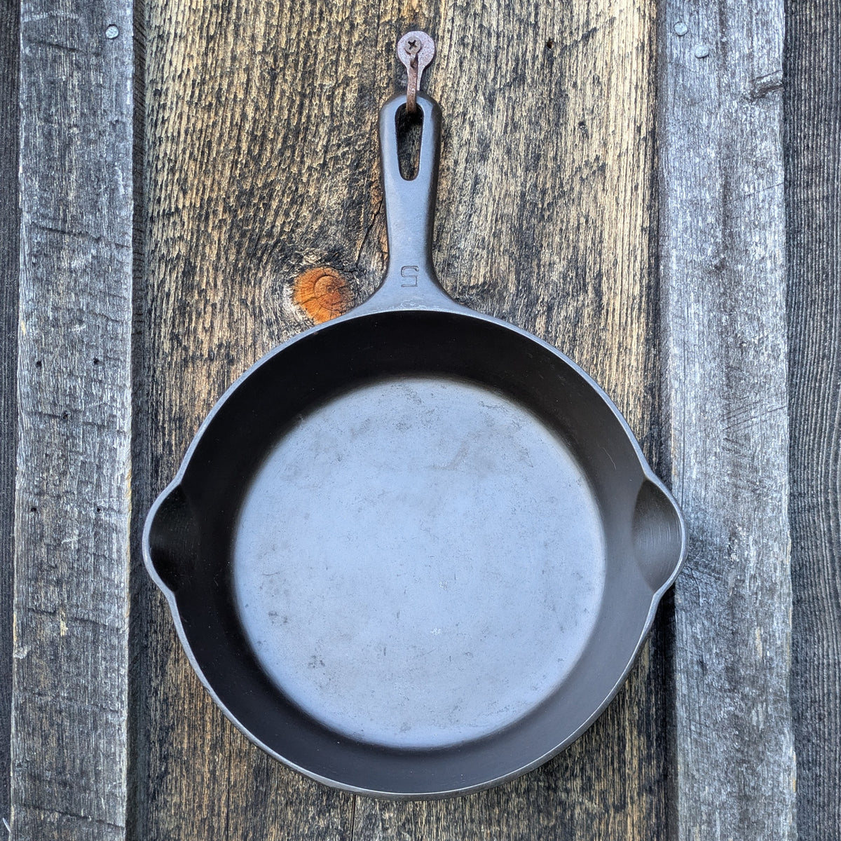 Complete Set Griswold Small Block Groove Handle Cast Iron Skillets- Sizes #3-#9