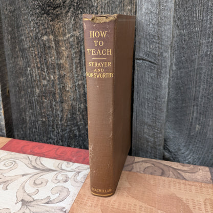 How to Teach by Strayer and Norsworthy, 1922