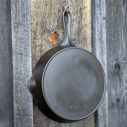 Antique "Wagner"Early Arc Logo #8 Cast Iron Skillet with Heat Ring