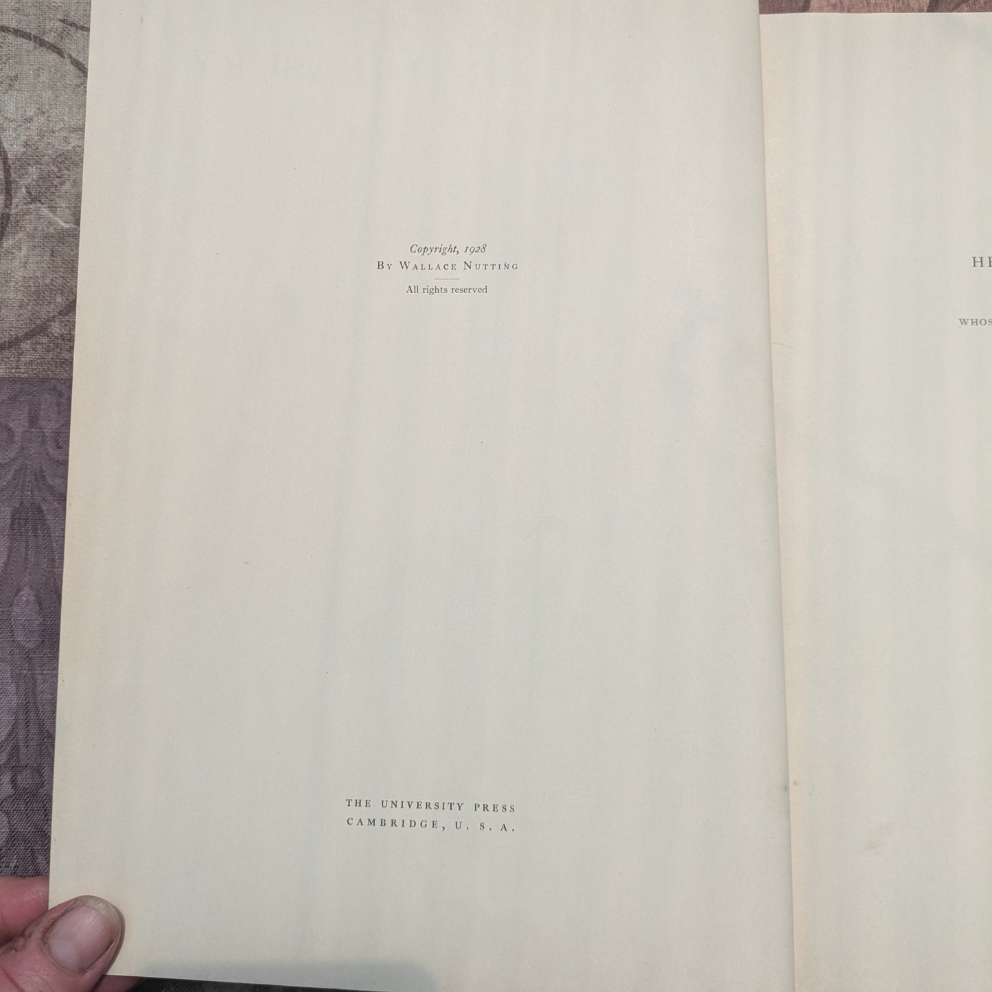 First Edition Furniture Treasury by Wallace Nutting, Complete 3 Volume Set
