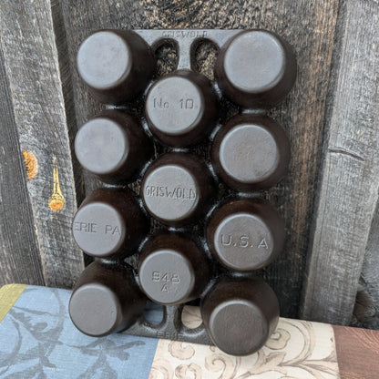 Griswold No. 10 Popover or Muffin Pan 948 A, Variation 11