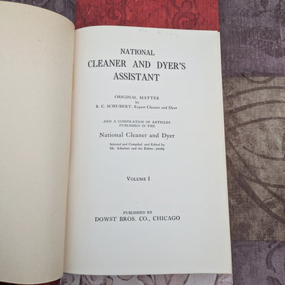 National Cleaner and Dyer's Assistant, 1912, by R.C. Schubert