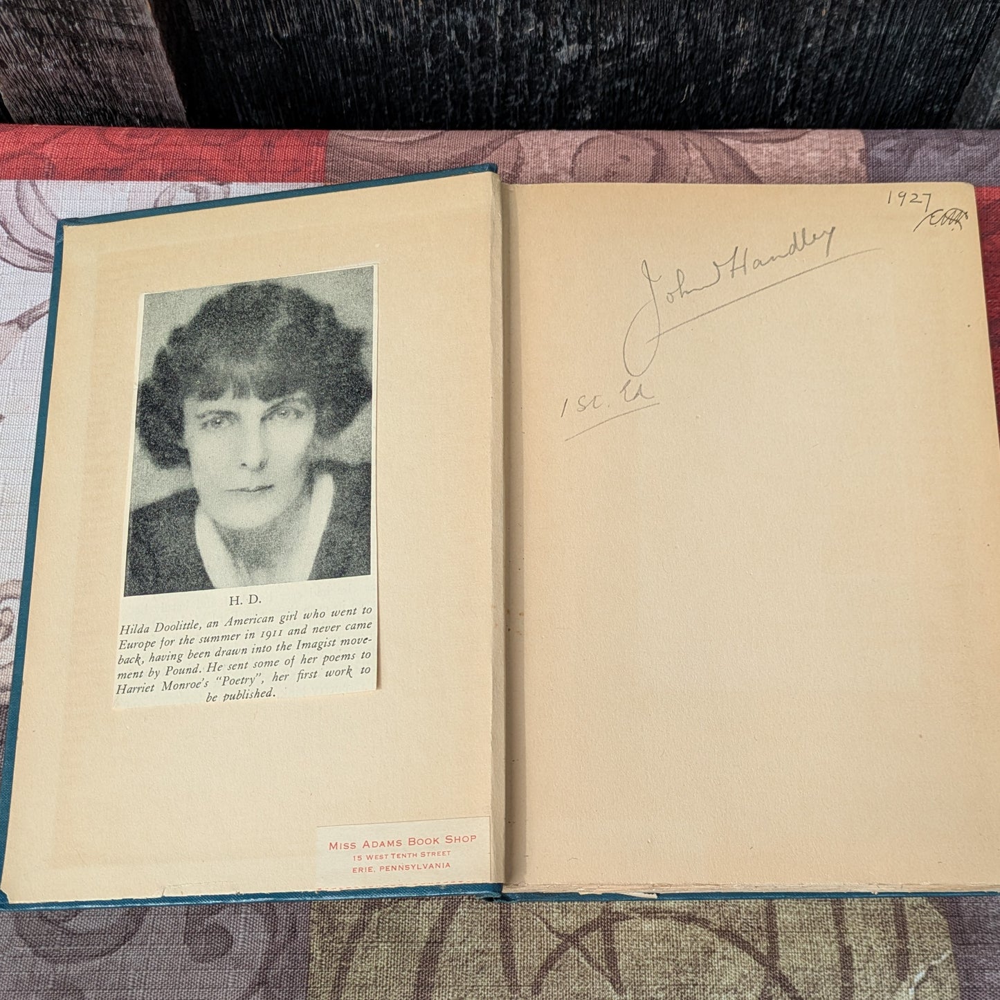Collected Poems of H. D. (Hilda Doolittle), 1925 First Edition