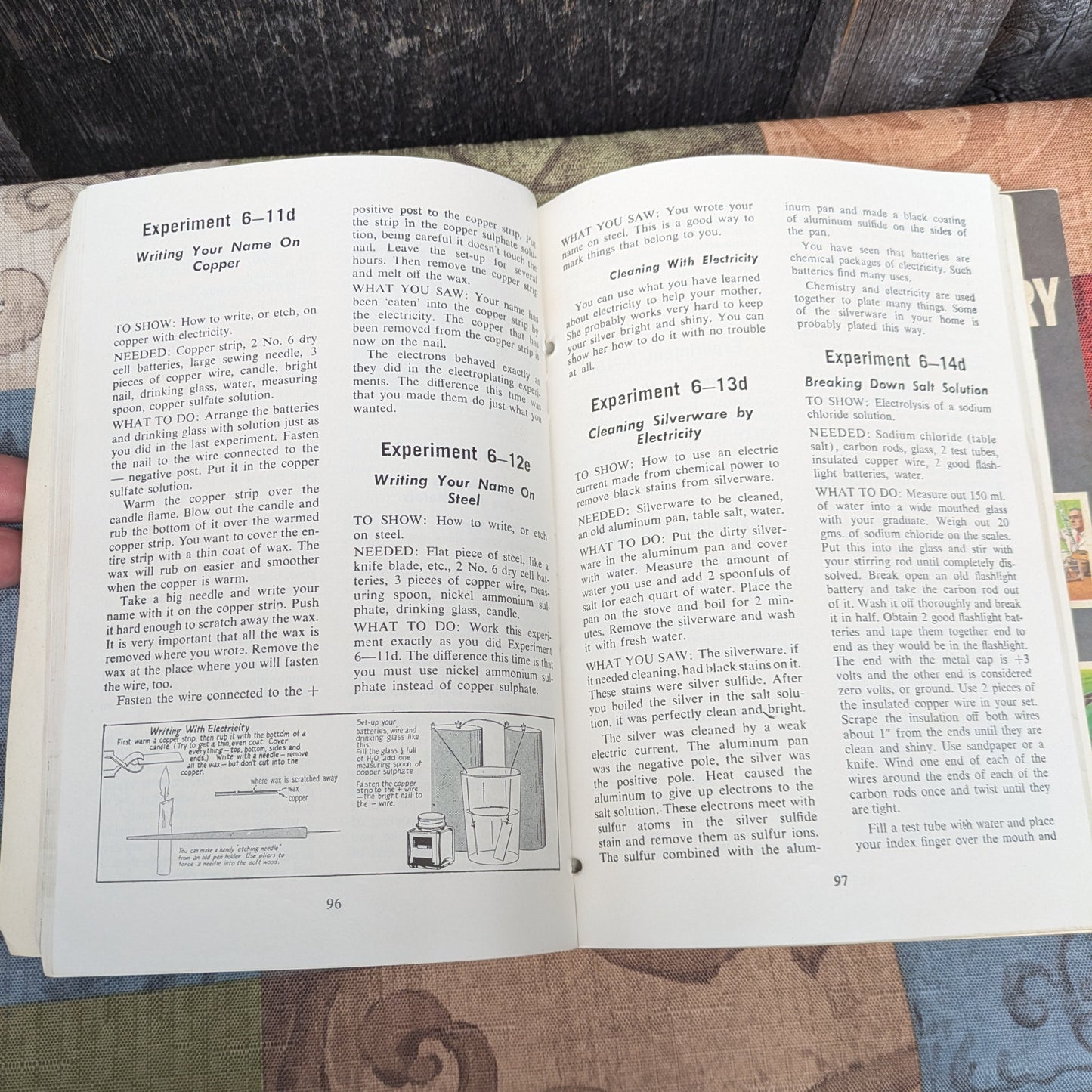 Vintage 1961 Gilbert Fun with Chemistry Books 1 & 2