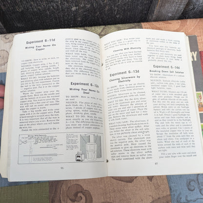 Vintage 1961 Gilbert Fun with Chemistry Books 1 & 2