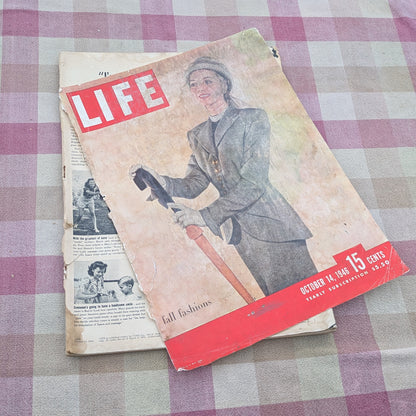 12 Life Magazines October - December 1946