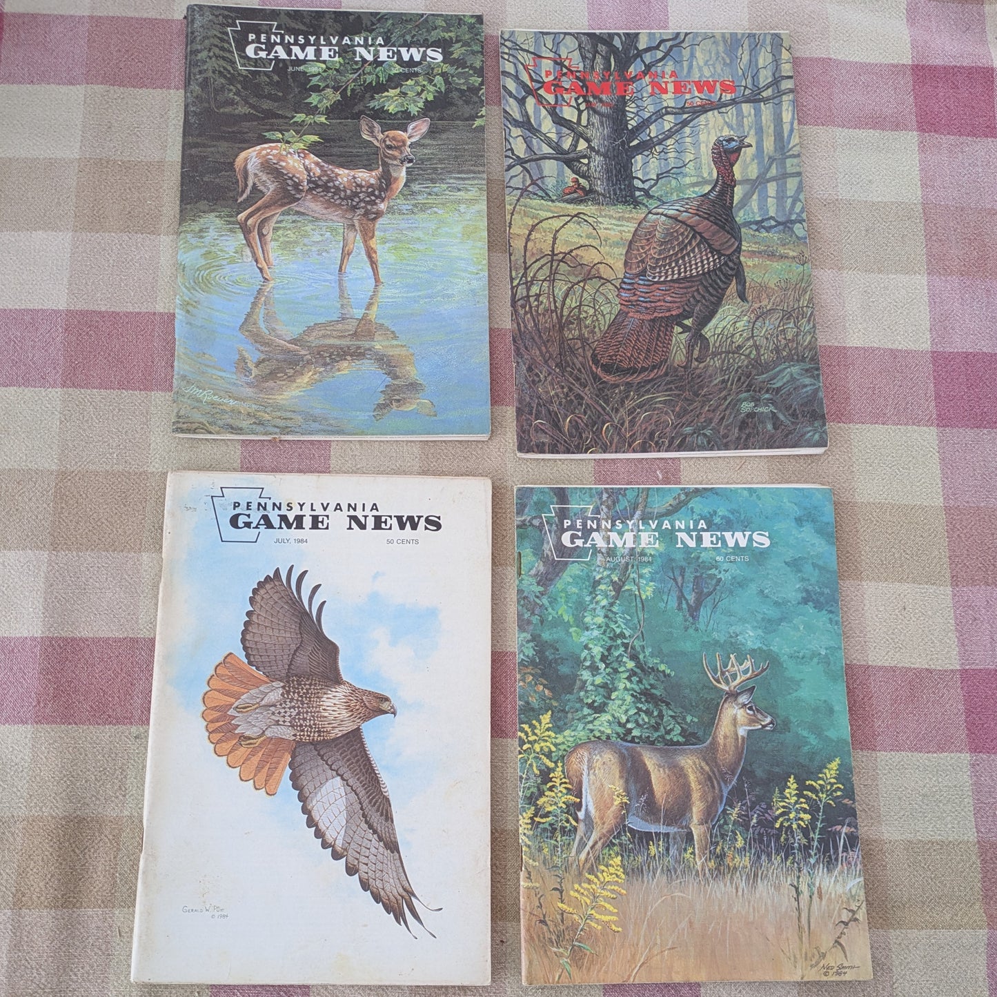 Vintage 1984 Pennsylvania Game News, Full Year Set of 12