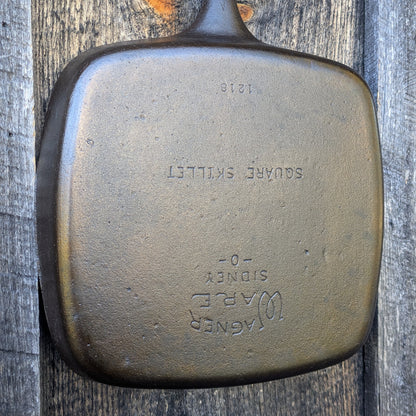 Vintage Wagner Ware Cast Iron Square Skillet 1216
