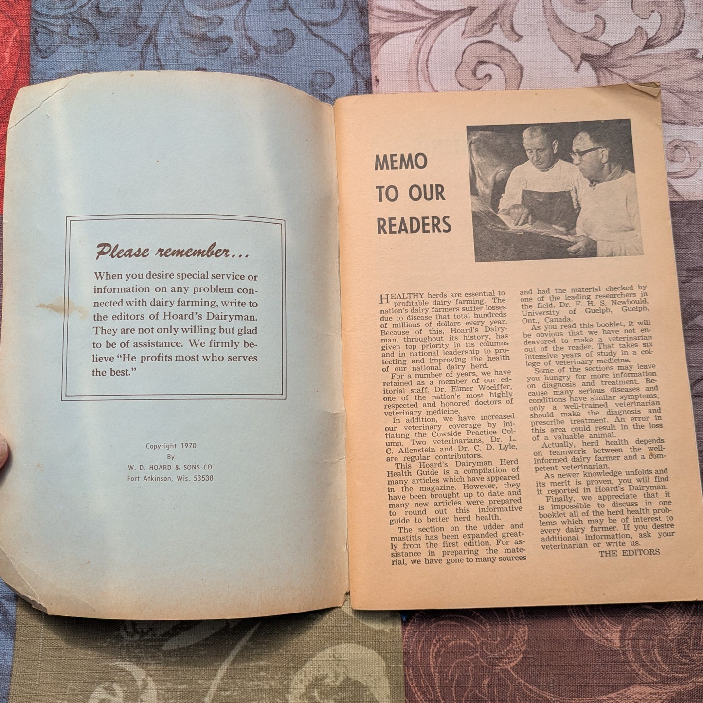 Vintage Hoard's Dairyman Herd Health Guides