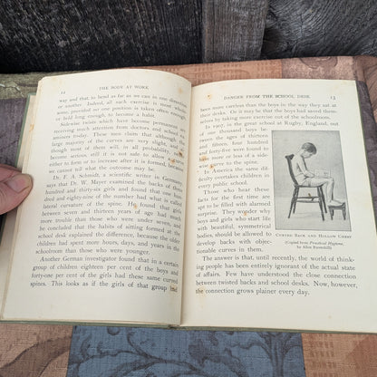 Set of 3 Antique Biology and Physiology Textbooks