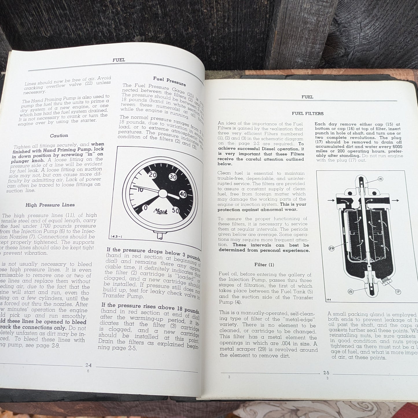 Vintage Mack Diesel Truck Engine END-405 Maintenance Manual