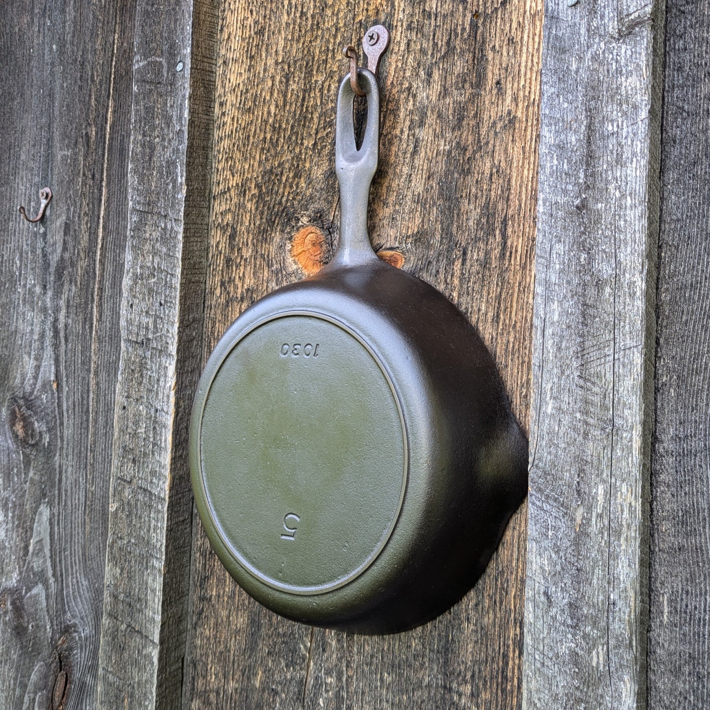 Vintage Griswold Iron Mountain #5 Cast Iron Skillet 1030