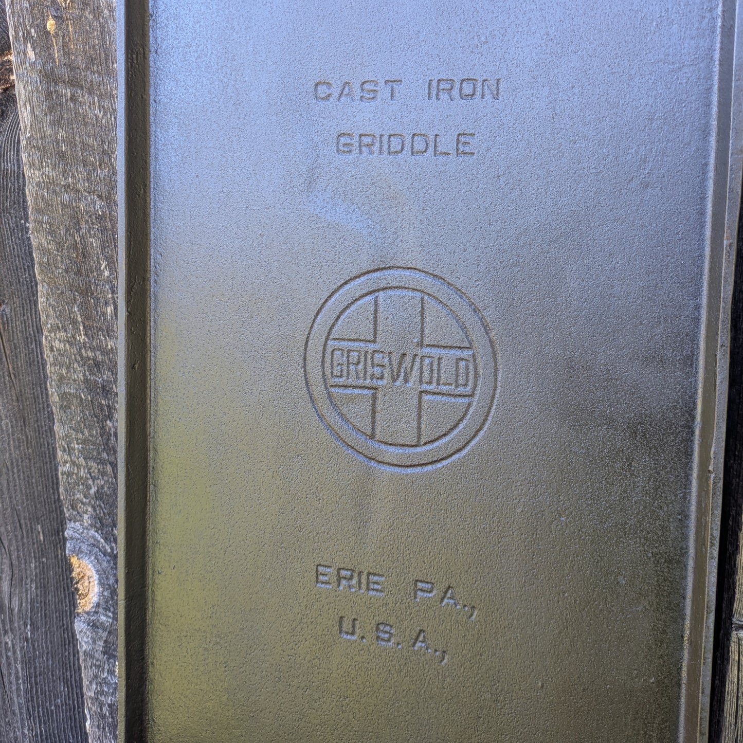 Vintage Griswold #8 Cast Iron Double Griddle with Large Block Logo 745 A
