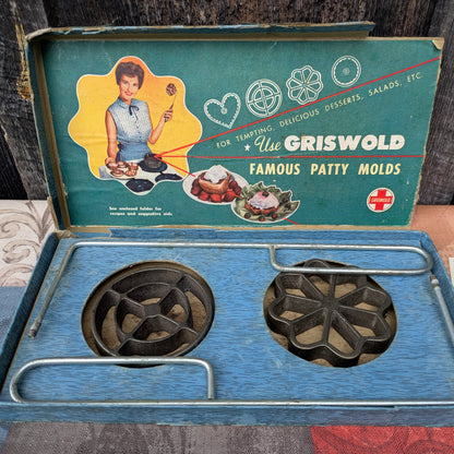 Griswold Shallow Patty Molds in Original Box