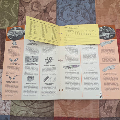Vintage 1950's Joy Mining Equipment Machinery Booklets