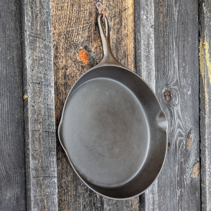 Antique Cast Iron National Skillet, Size #9, made by Wagner Ware