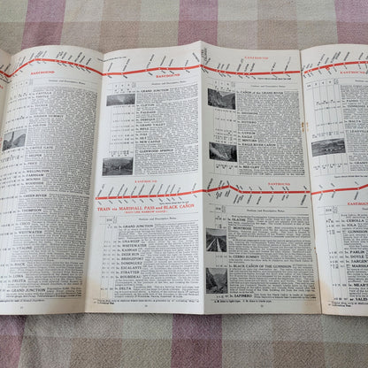 1910s Denver and Rio Grande Railroad Time Tables. December 1910 & Lands of Utah