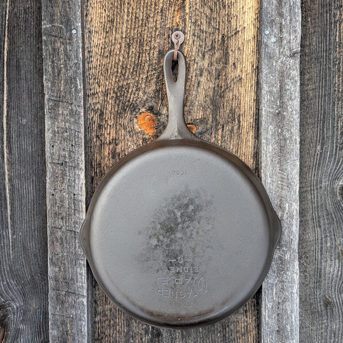 Set of 4 Vintage Wagner Ware Cast Iron Skillets, Sizes #3, 6, 8, & 10