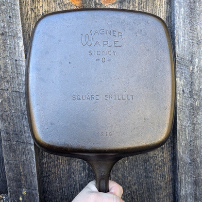 Vintage Wagner Ware Cast Iron Square Skillet 1216