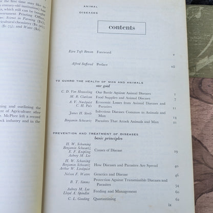 Vintage USDA Yearbook of Agriculture 1956 Animal Diseases