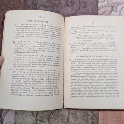 1910 Suggested Rules for Recovering Coal Mines After Explosions and Fires by W. E. Garforth