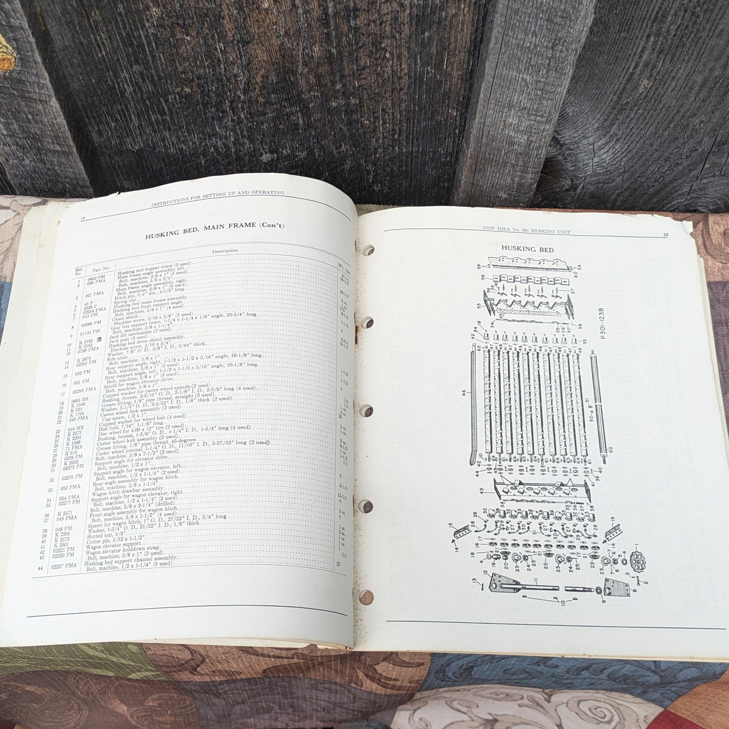 New Idea Husking Unit 301 Operator Manual No. 175