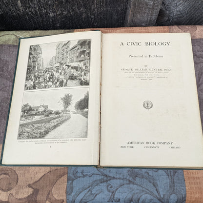Set of 3 Antique Biology and Physiology Textbooks