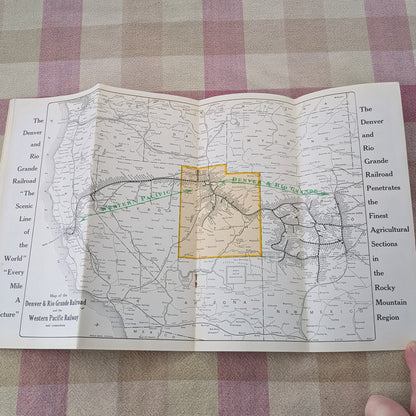 1910s Denver and Rio Grande Railroad Time Tables. December 1910 & Lands of Utah