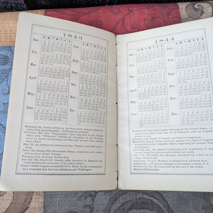 The Nineteenth Century Almanac, 1800-1900, Compliments of Drs. Starkey & Palen