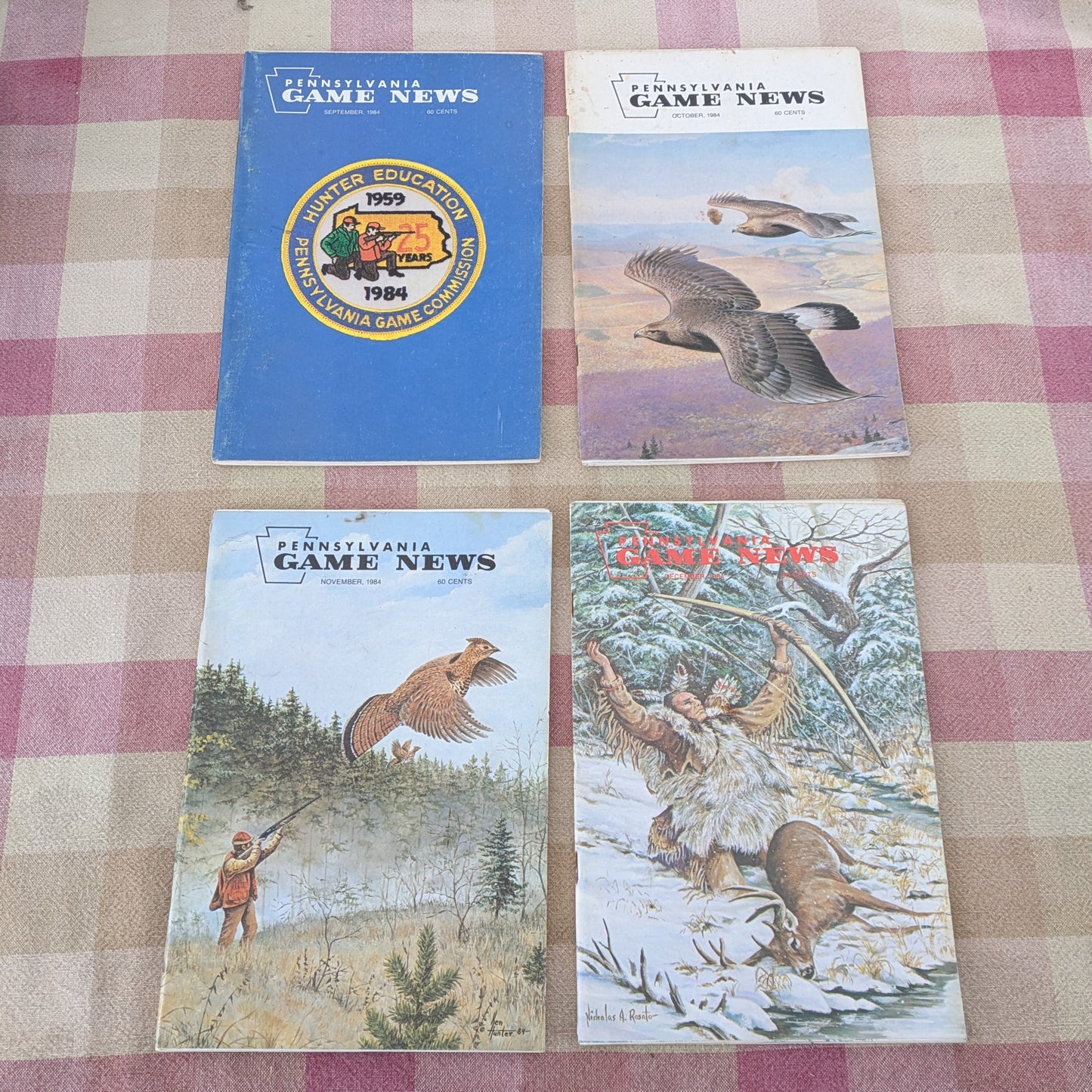 Vintage 1984 Pennsylvania Game News, Full Year Set of 12