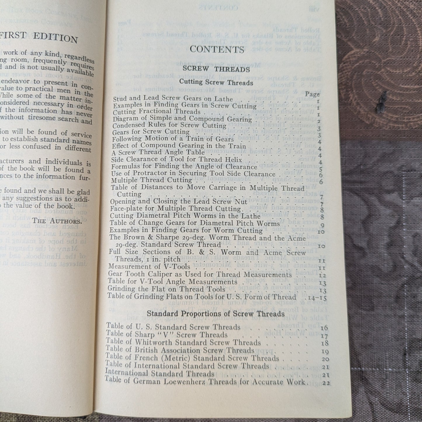 American Machinists' Handbook and Dictionary of Shop Terms by Colvin and Stanley