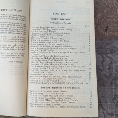 American Machinists' Handbook and Dictionary of Shop Terms by Colvin and Stanley