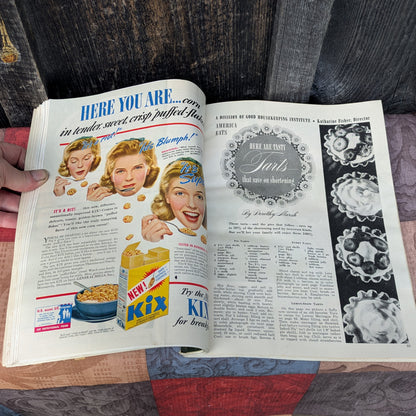 5 Vintage Issues of Good Housekeeping Magazine 1943-1944